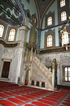 The minber of Nusretpye Mosque